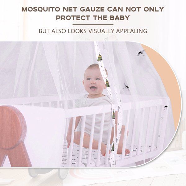 Wooden Bedside Bassinet Sleeper Safe & Stylish Baby Crib Bassinet with Locking Wheels Mosquito Net Large Storage Basket Mattress Pad Included Bassinet for Newborn and Infants