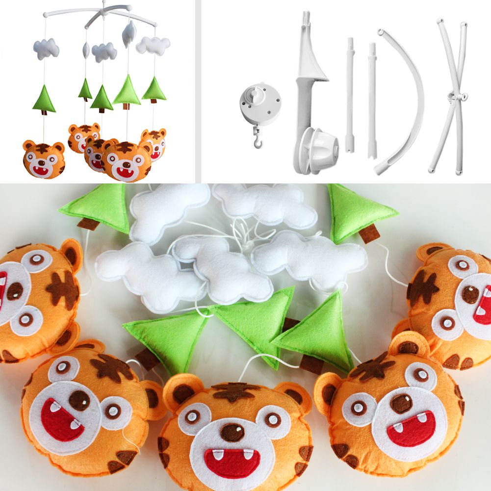 Baby Musical Mobile, [Cute Cartoon Animals], Exquisite Bedtime Music Crib