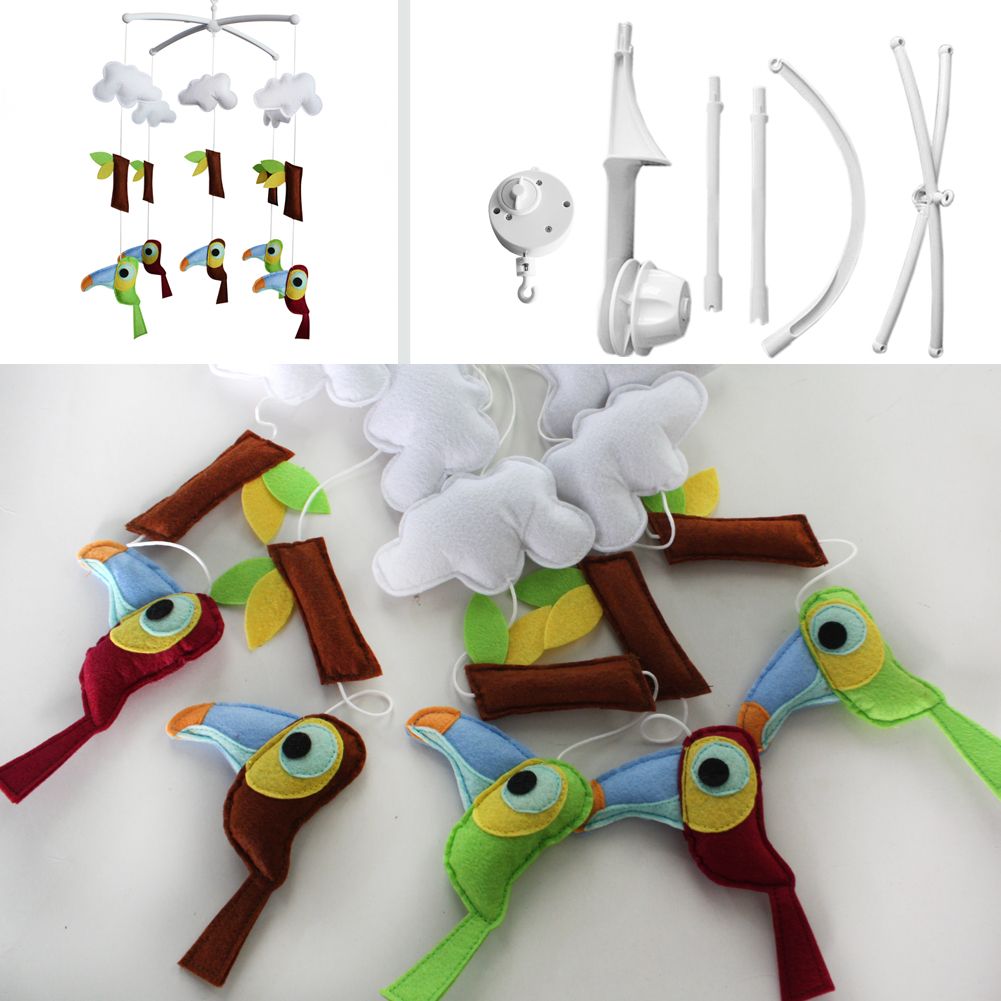 Bedtime Musical Mobile, [Cute Cartoon Animals], Music Crib Baby Gift