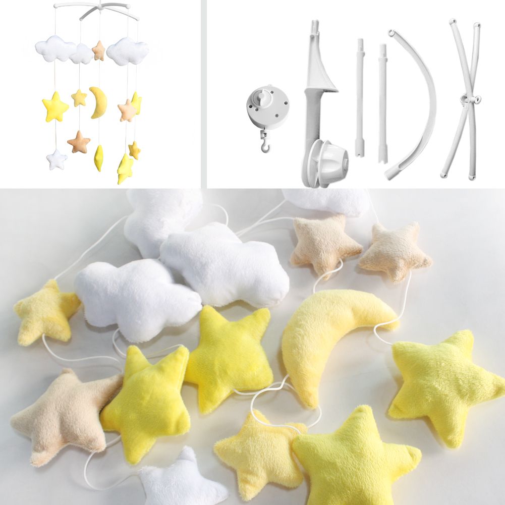 Handmade Plush Hanging Toys Exquisite Baby Crib Bed Bell [Starry Sky]