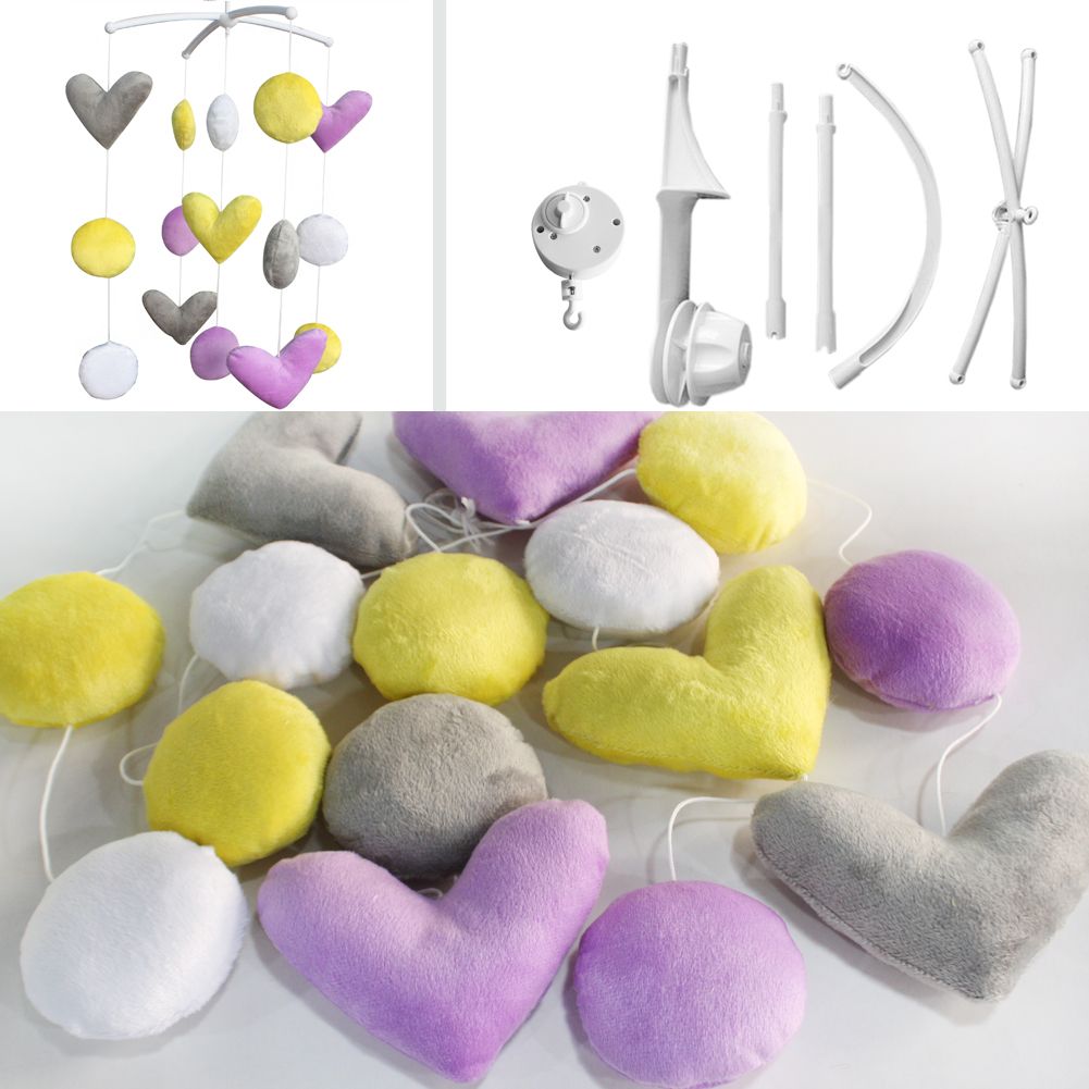 Soft Plush Toys Exquisite Baby Crib Decoration Wind-up Music Box Mobile